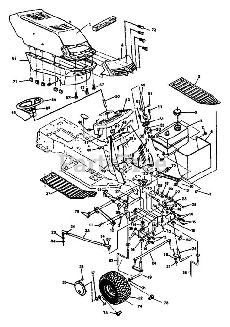 Craftsman C950 60470 0 42 Lawn Tractor Canada 2004 Sears Mower Housing Parts Lookup With Diagrams Partstree. . Lt1000 craftsman parts